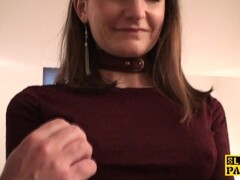 Real british sub takes a load down her throat Thumb