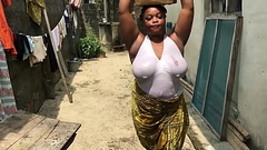 AT THE WELLSPRING, TRYING TO FETCH SOME WATER TO DO MY HOUSE CHORES. I BUMPED INTO MY NEIGHBOR WHO HAS BEEN WOOING ME IN THE COMPOUND. SEEING MY BIG BOOBS DANGLING, GOT ATTRACTED AND FUCKED ME OUTDOOR Thumb