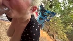 MILF GETS WOOD IN THE WOODS Thumb