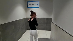 PUBLIC TOILETS FUCK CREAMPIE sneaking into a public toilet Thumb