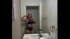 Sexy baddie in bathroom Thumb