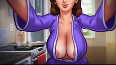 Busty MILF stepmom Debbie takes care of her Horny Tenant| Perfect Massive Natural Boobs| Summertime Saga 3D Game Part 01 Thumb