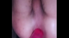 Socando dildo no cuzinho Thumb