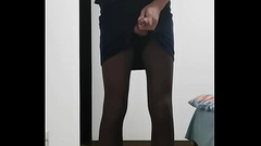 sissy bitch jerked off in high heels and ol dress Thumb