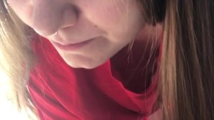 POV homemade deep blowjob – vertical video – Lovessie Mur