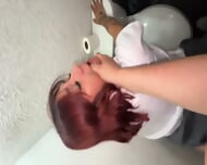 Slow Teacher Punishes Student In School Toilet – Amateur Public